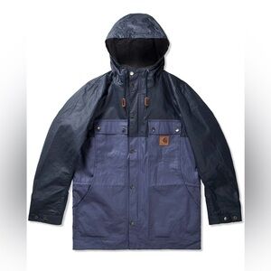 Carhartt Waxed Roy Jacket - Navy Blue